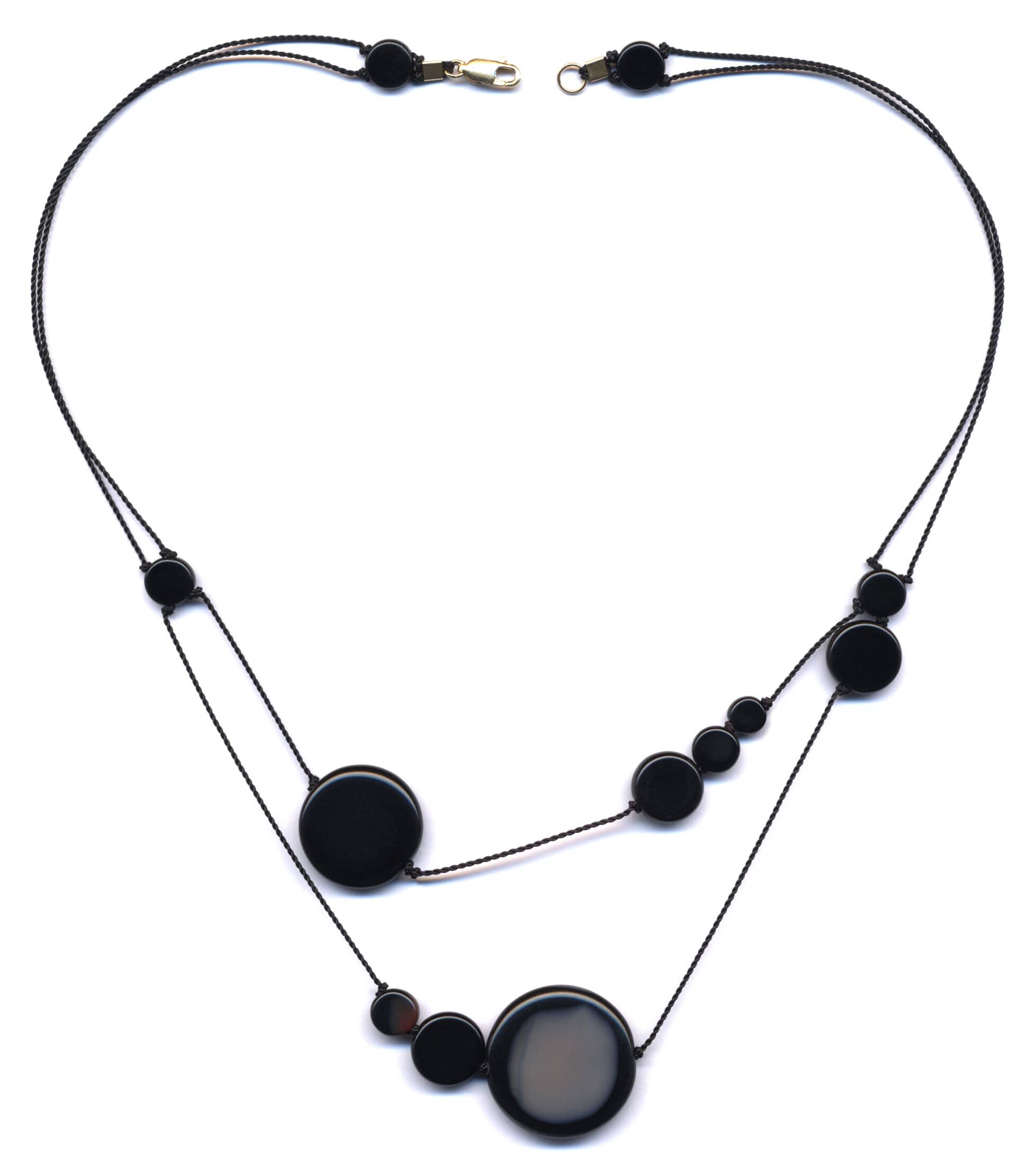 N1615 Black Solar Necklace