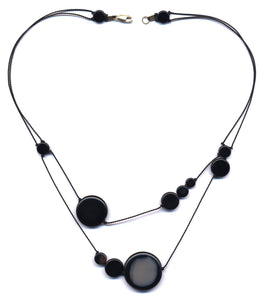 N1615 Black Solar Necklace