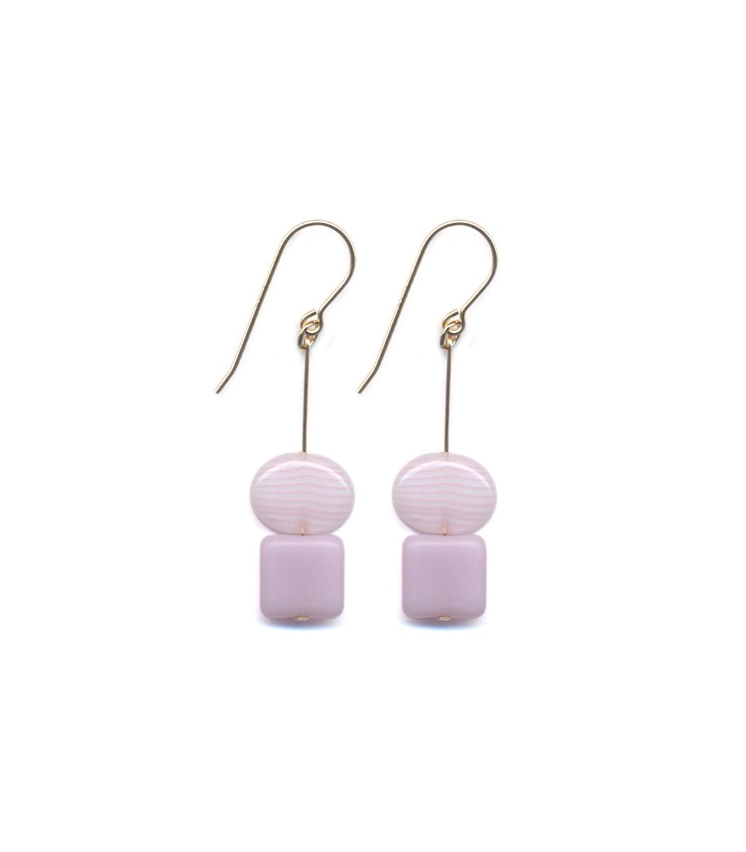 E1851 Pale Pink Candy Earrings