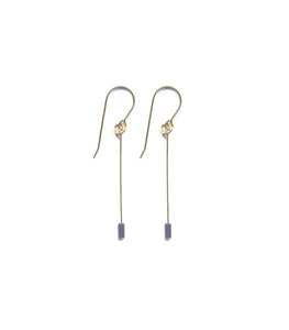 E1883 Mauve Line Drop Earrings