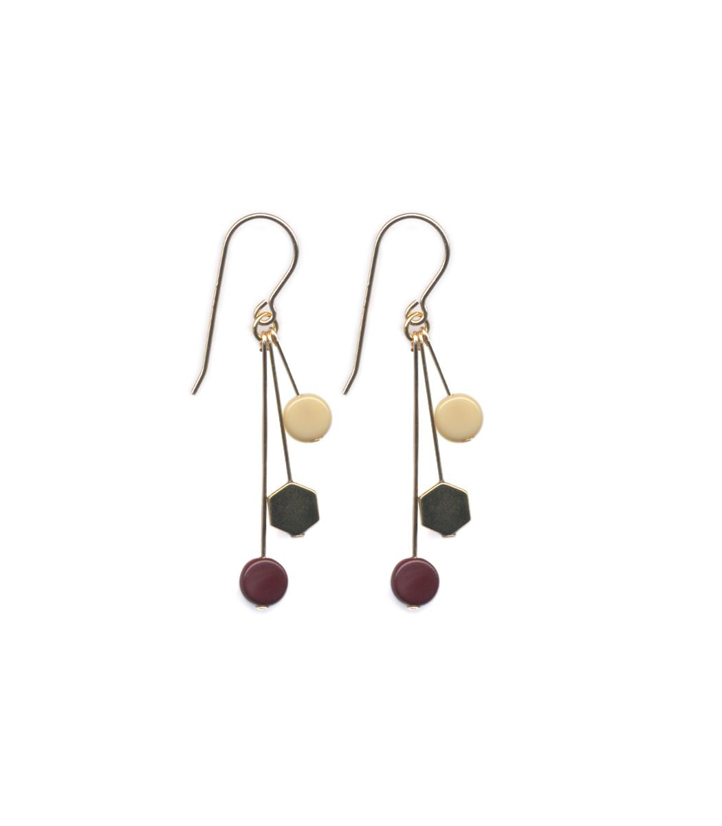E1892 Cosmos Cluster Earrings