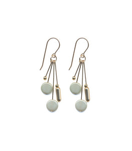 E1907 Pearly Cluster Earrings