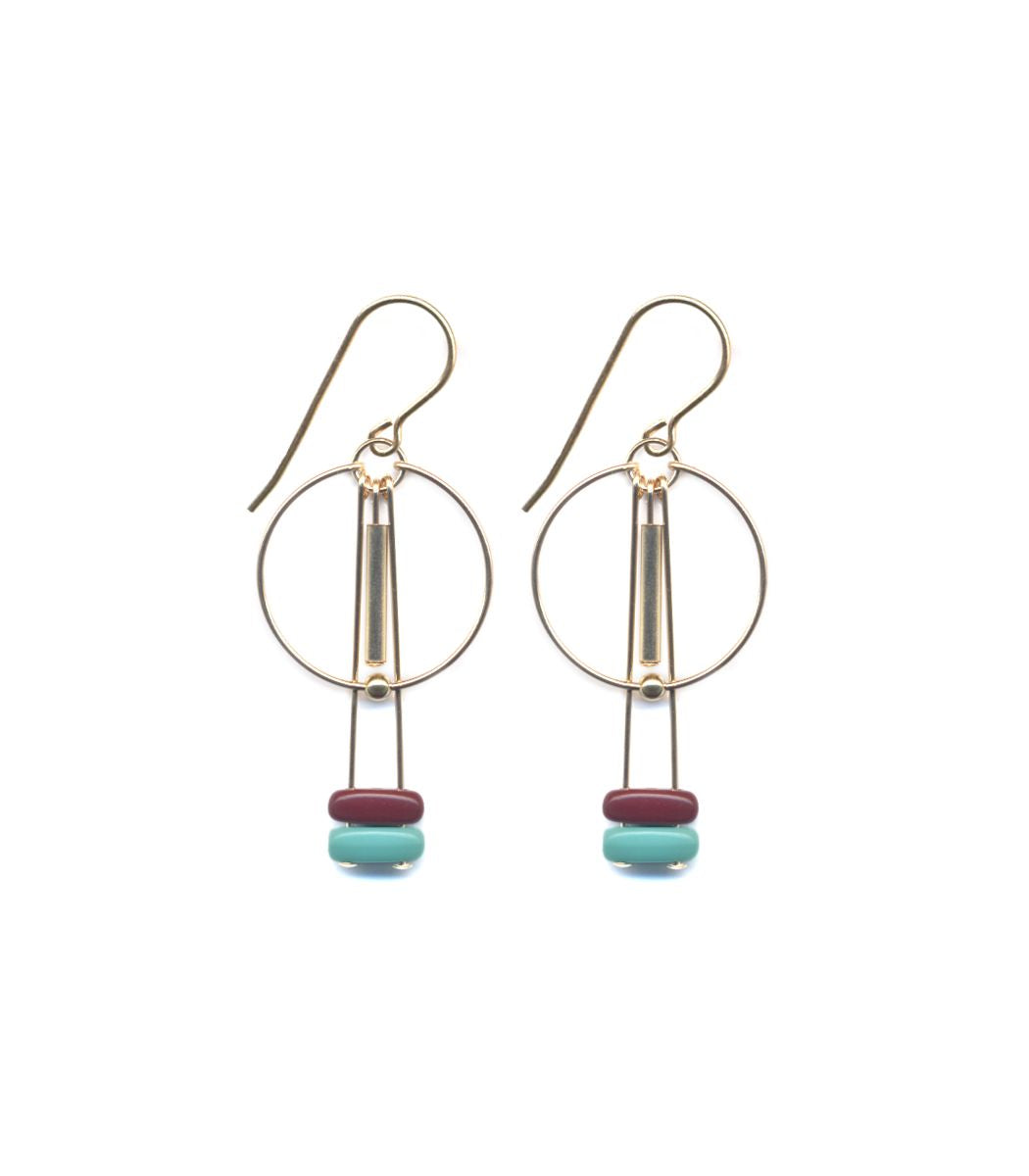 E1910 Portal Hoop Earrings