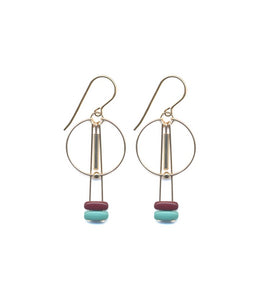 E1910 Portal Hoop Earrings