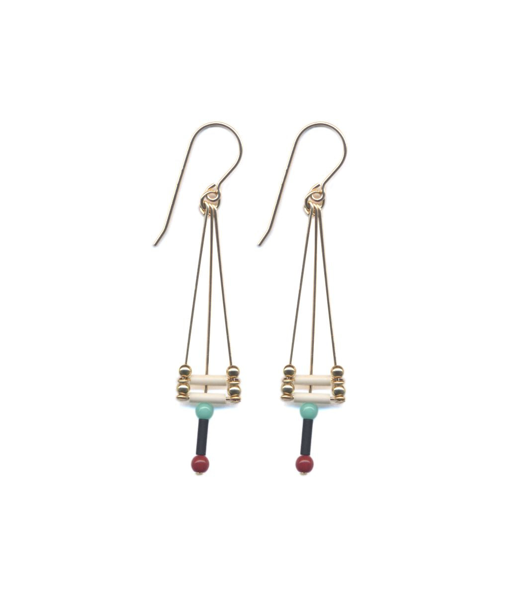 E1911 Triangle Drop Earrings