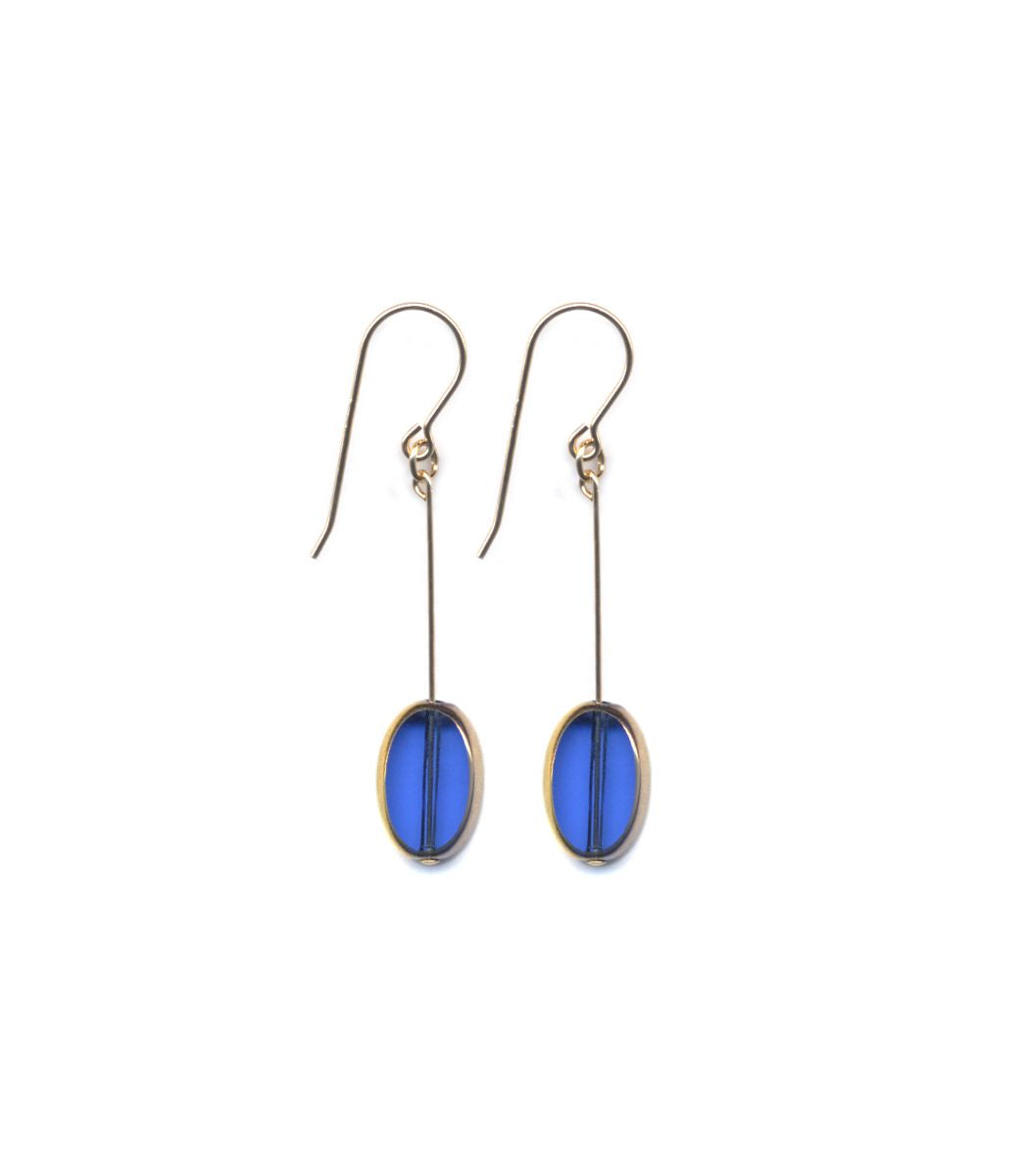 E1925 Ocean Oval Earrings