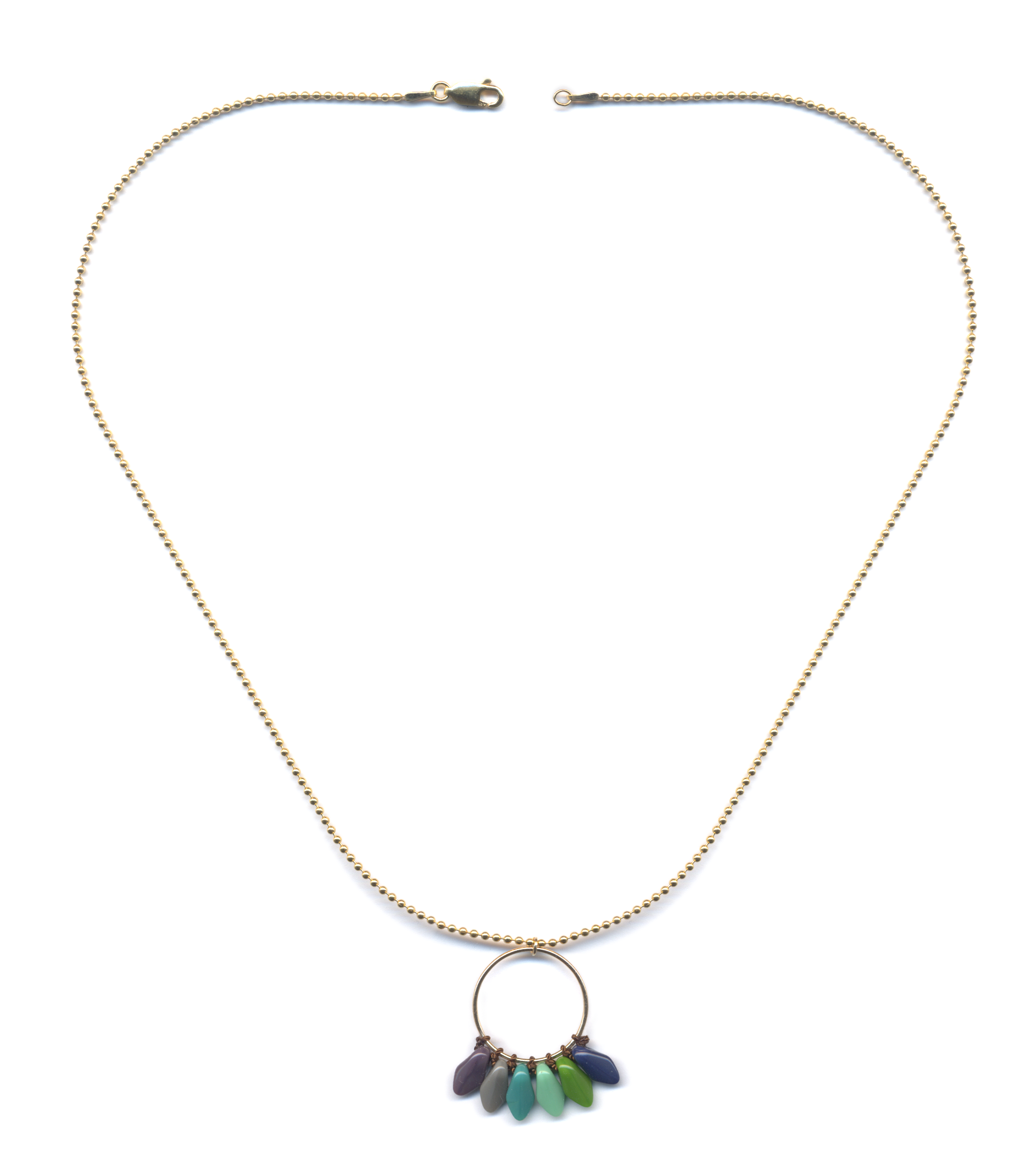N2113 (Blue Petals) Necklace