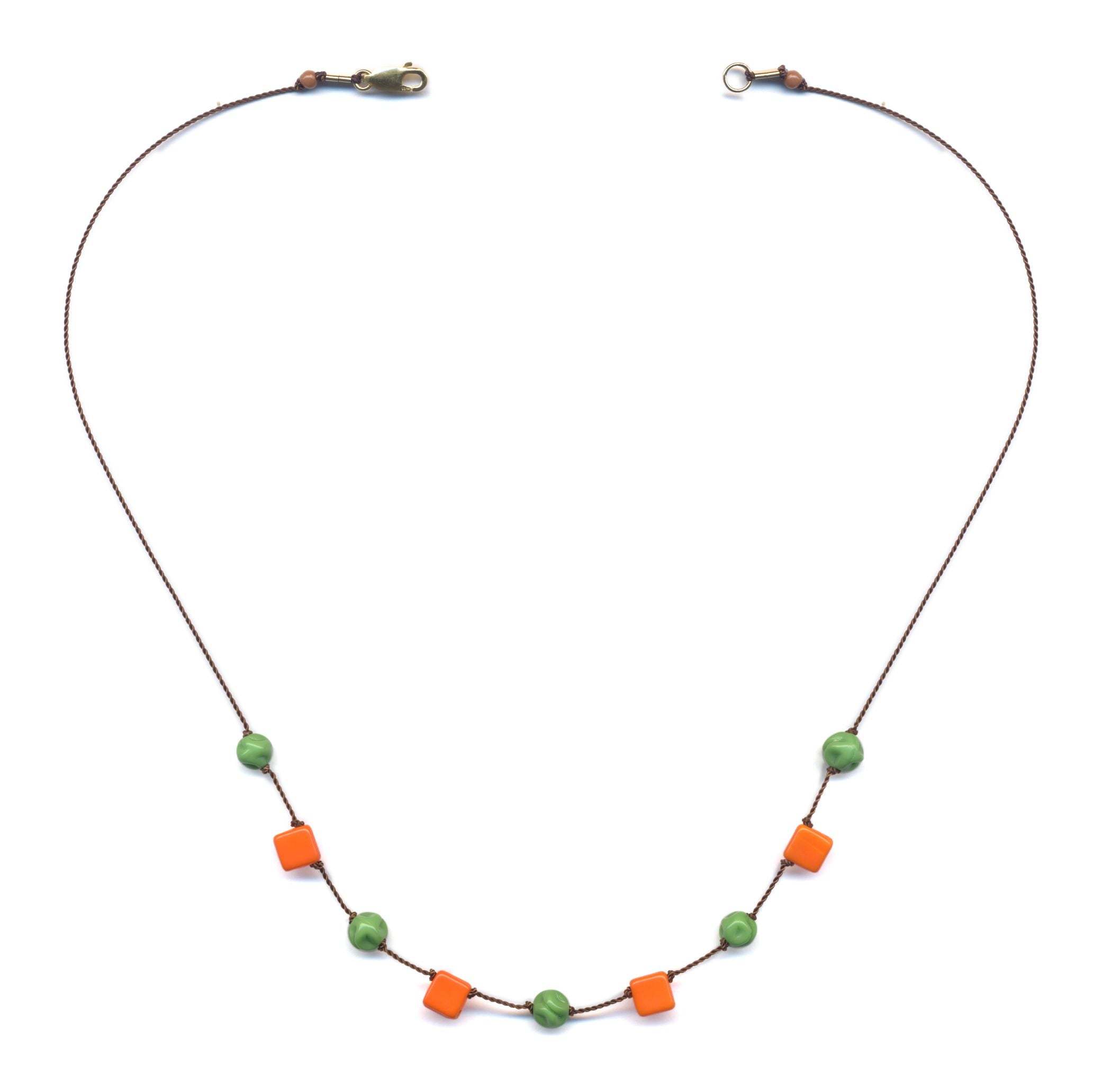 N2170 Peas and Carrots Necklace