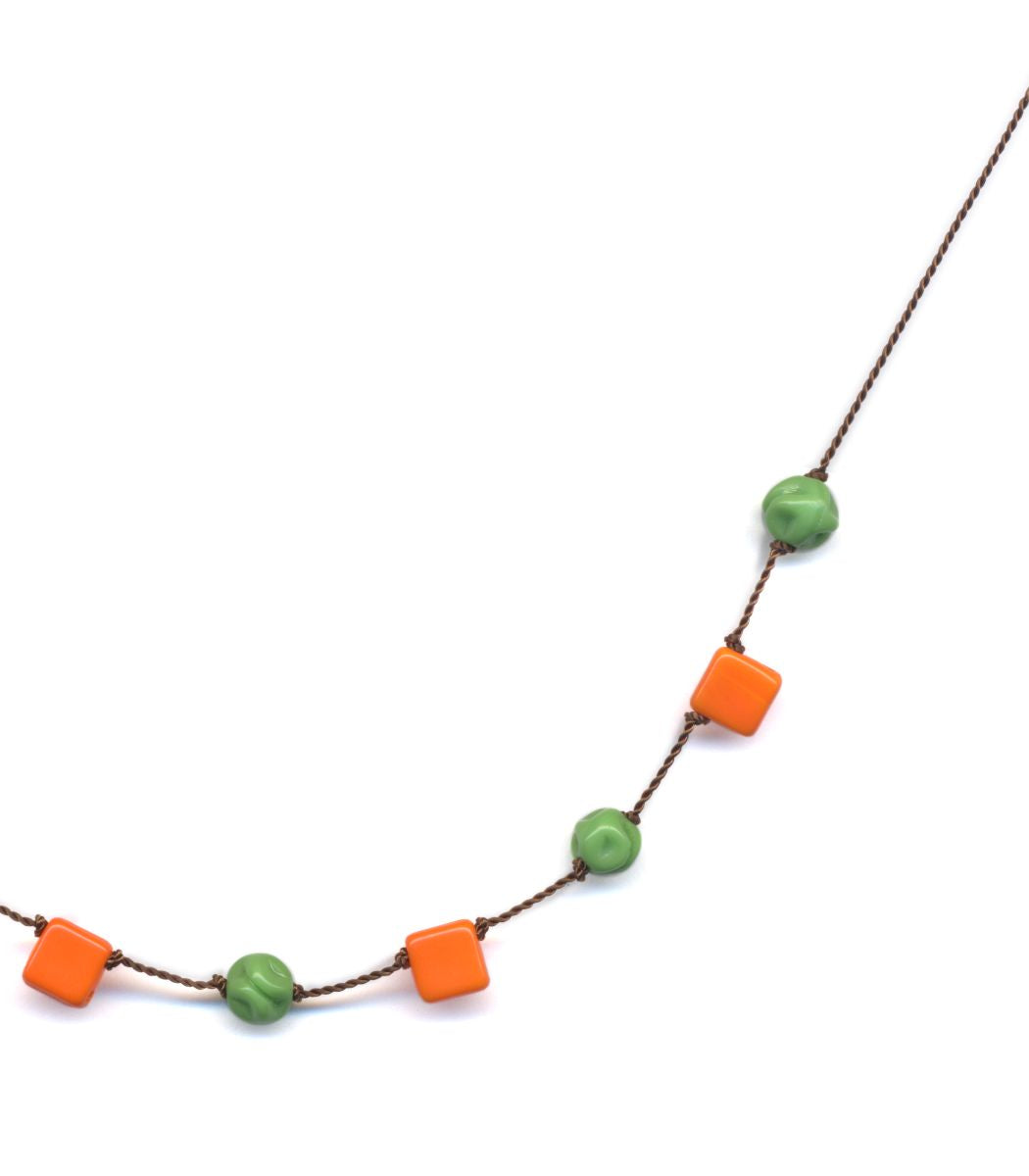 N2170 Peas and Carrots Necklace