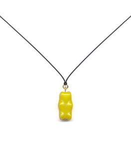 N2176 Yellow Gummy Necklace