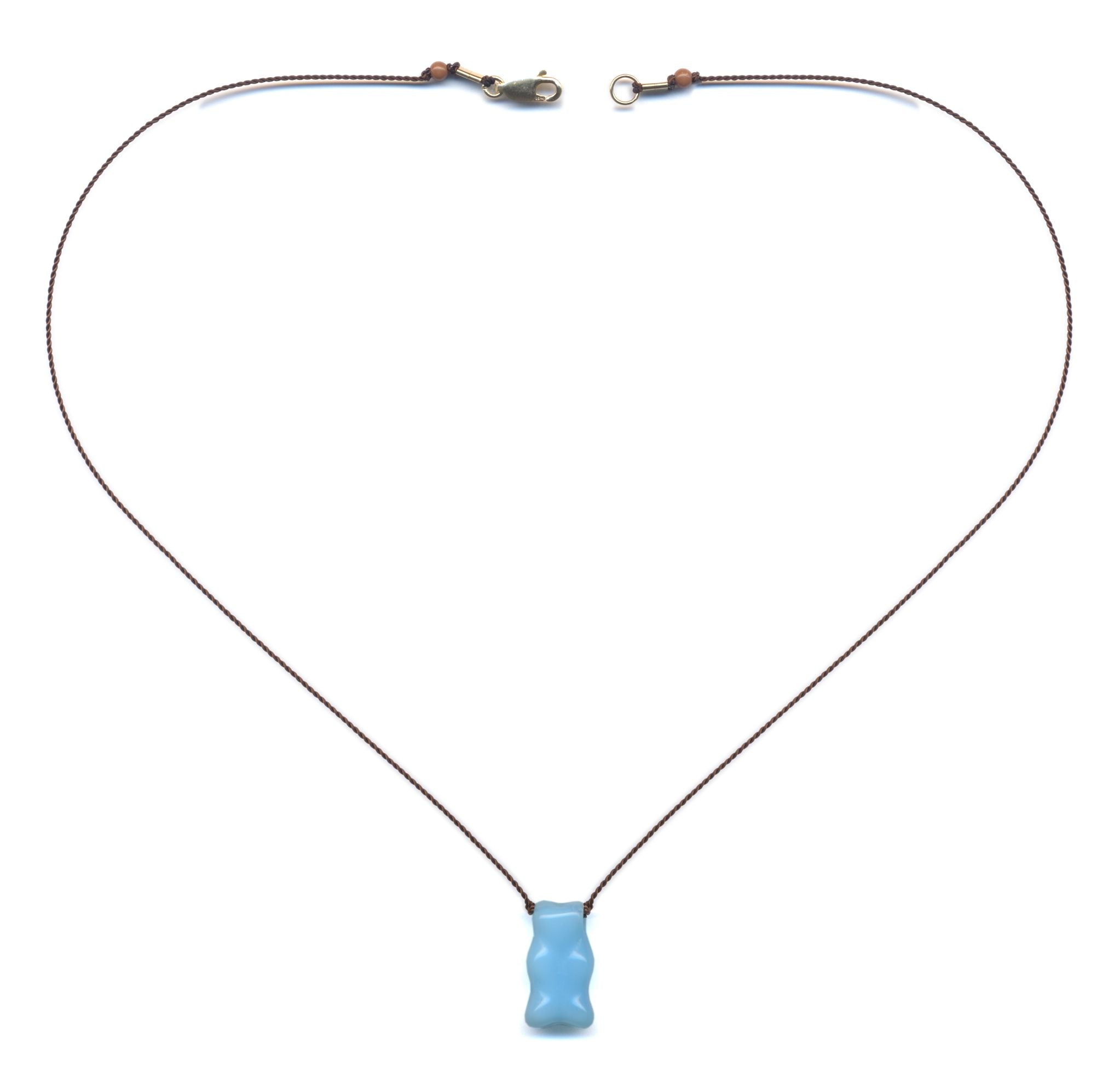 N2179 Blue Gummy Necklace