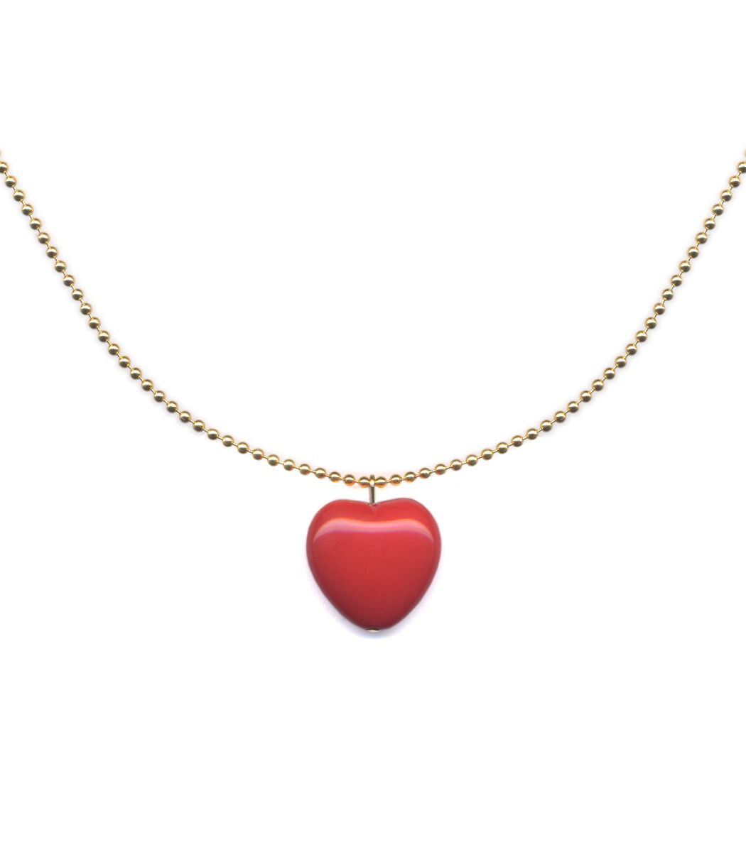 N2181 Large Red Sweetart Necklace