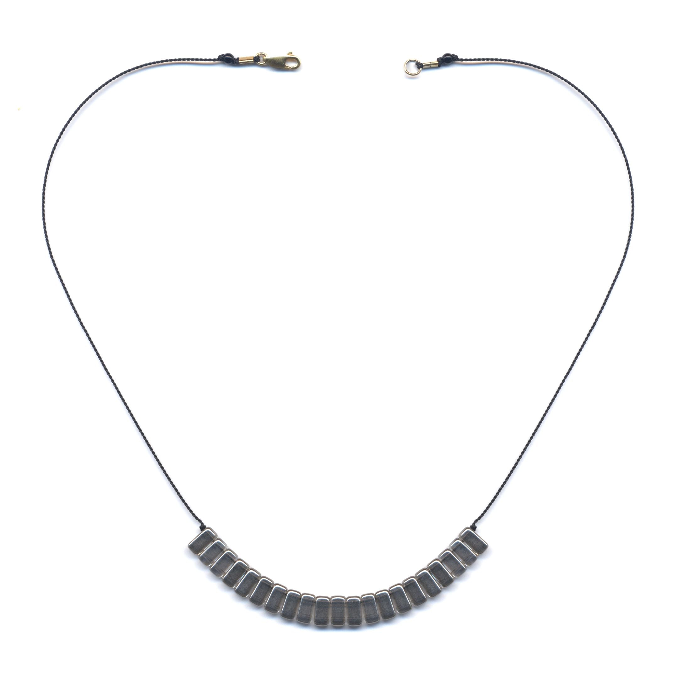 N2194 Silver Bars Necklace
