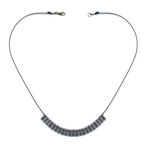 N2194 Silver Bars Necklace