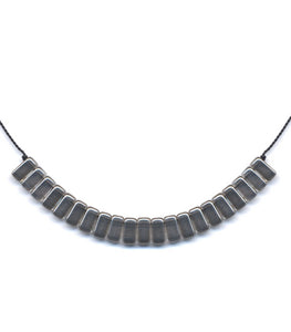 N2194 Silver Bars Necklace