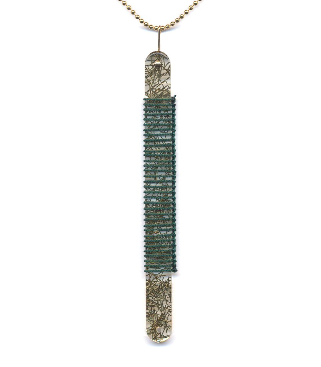 N2195 Golden Rod Necklace