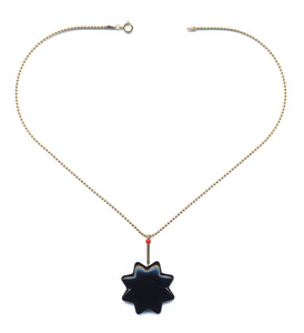 N2204 Black Star Necklace