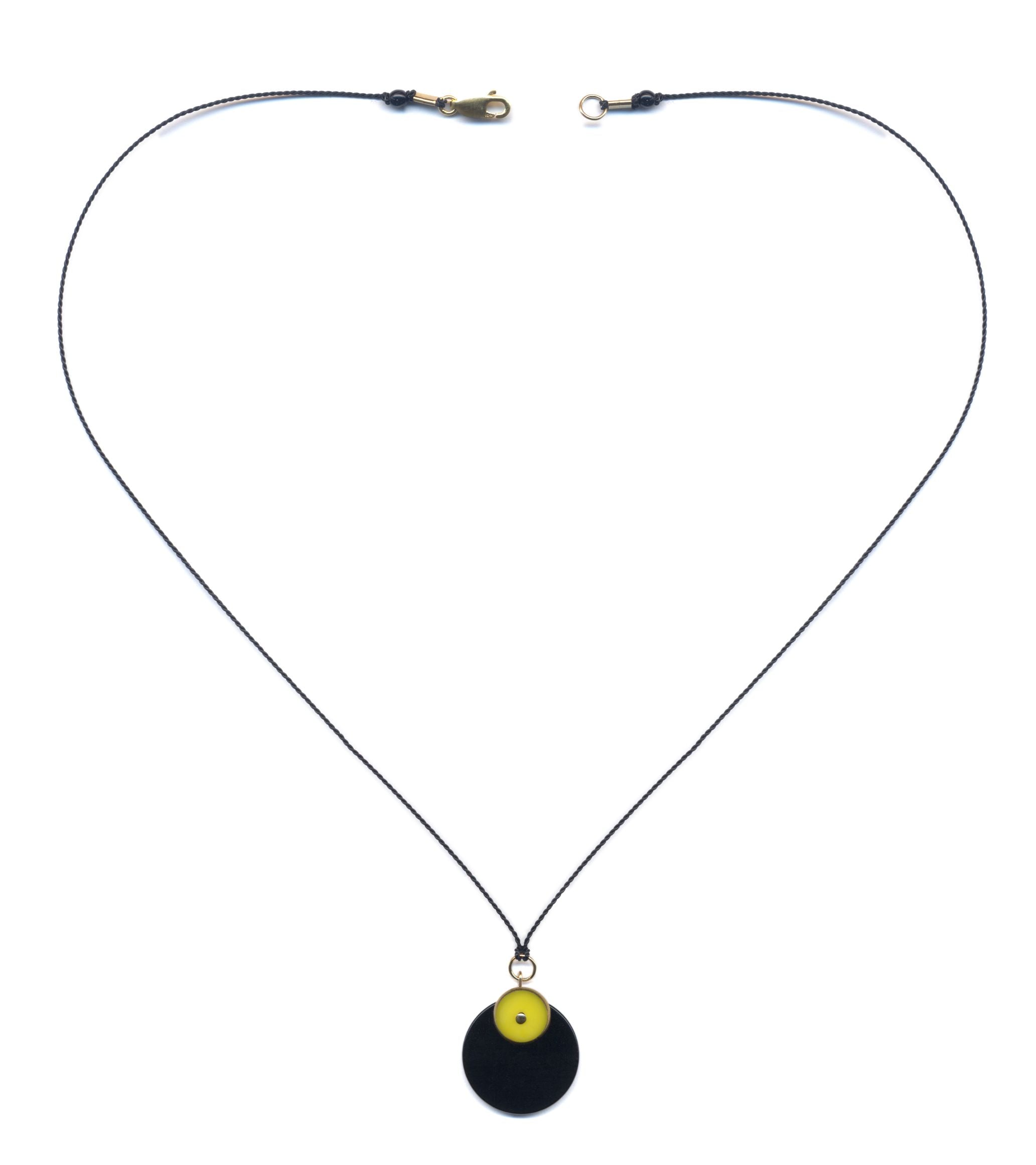 N2206 Yellow Dial Necklace