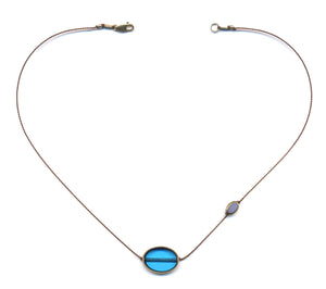 N2232 Blue Galaxy Necklace