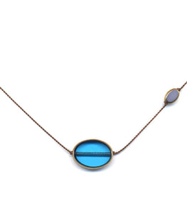 N2232 Blue Galaxy Necklace