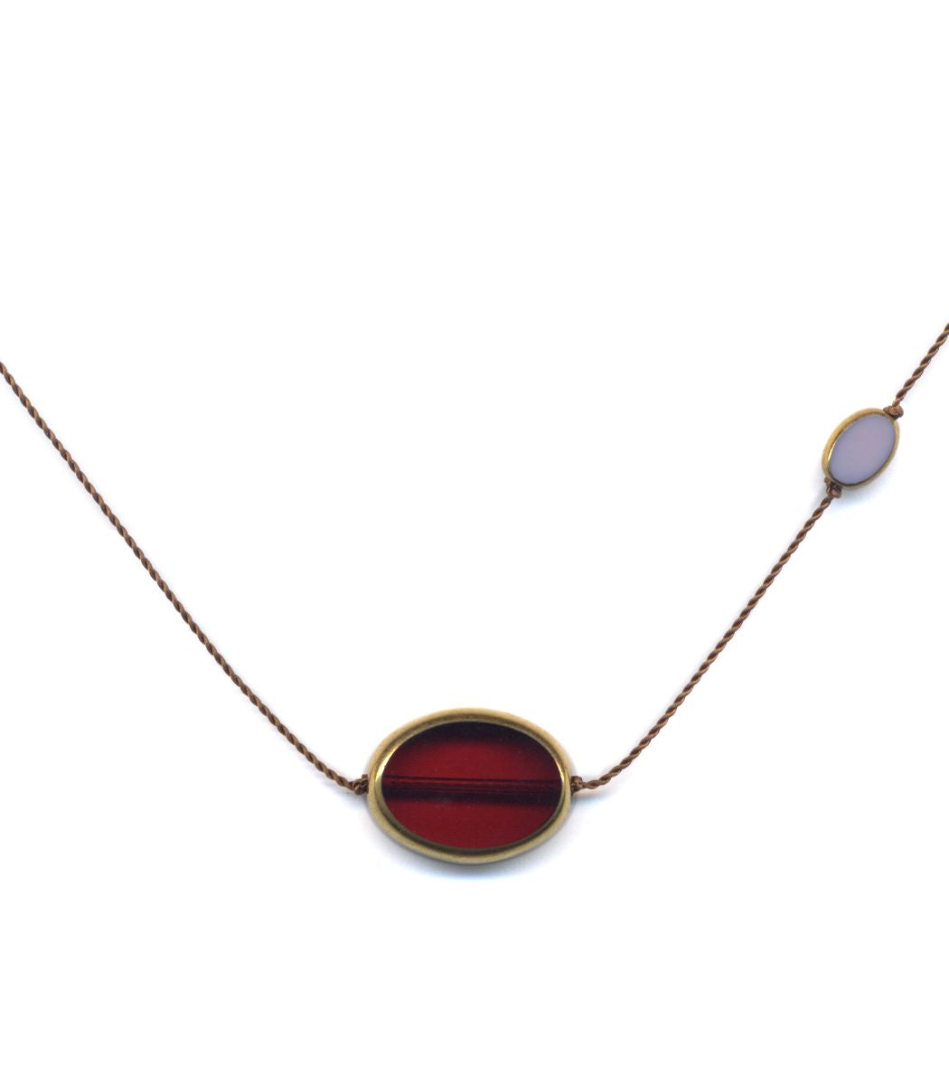 N2233 Red Galaxy Necklace