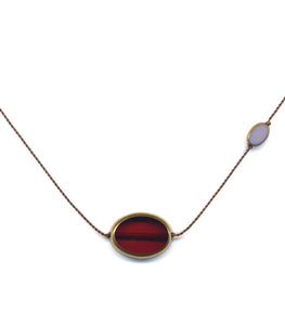 N2233 Red Galaxy Necklace