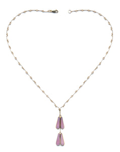 N2235 Pink Buds Necklace