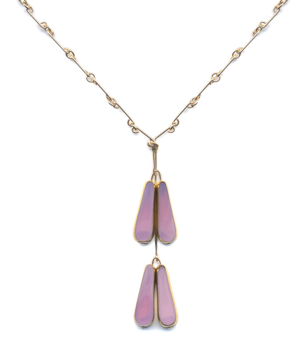 N2235 Pink Buds Necklace