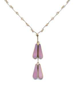 N2235 Pink Buds Necklace
