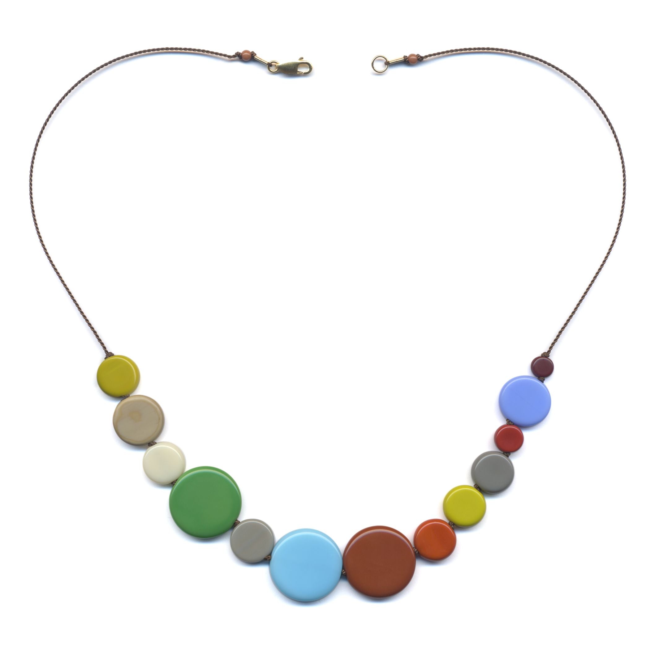 N2240 Kusama- Pastels Necklace