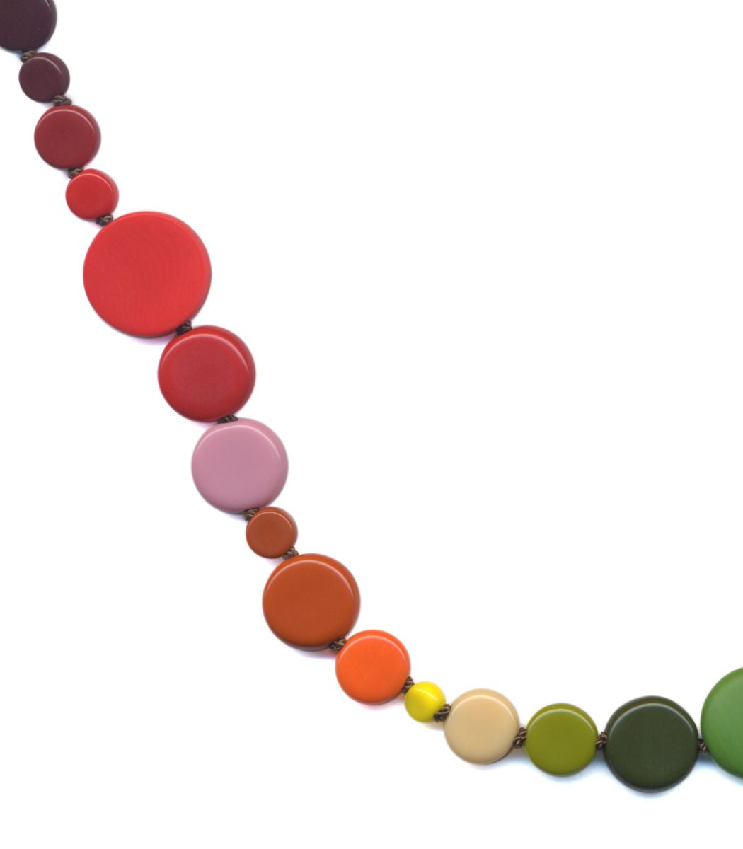 N2241 Rainbow Dots Necklace