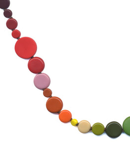 N2241 Rainbow Dots Necklace