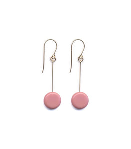 Irk Jewelry I. Ronni Kappos E1302 Pink Circle Drop Earrings