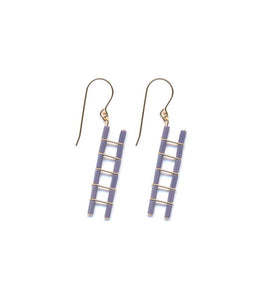 E1781 Mauve Ladder Earrings