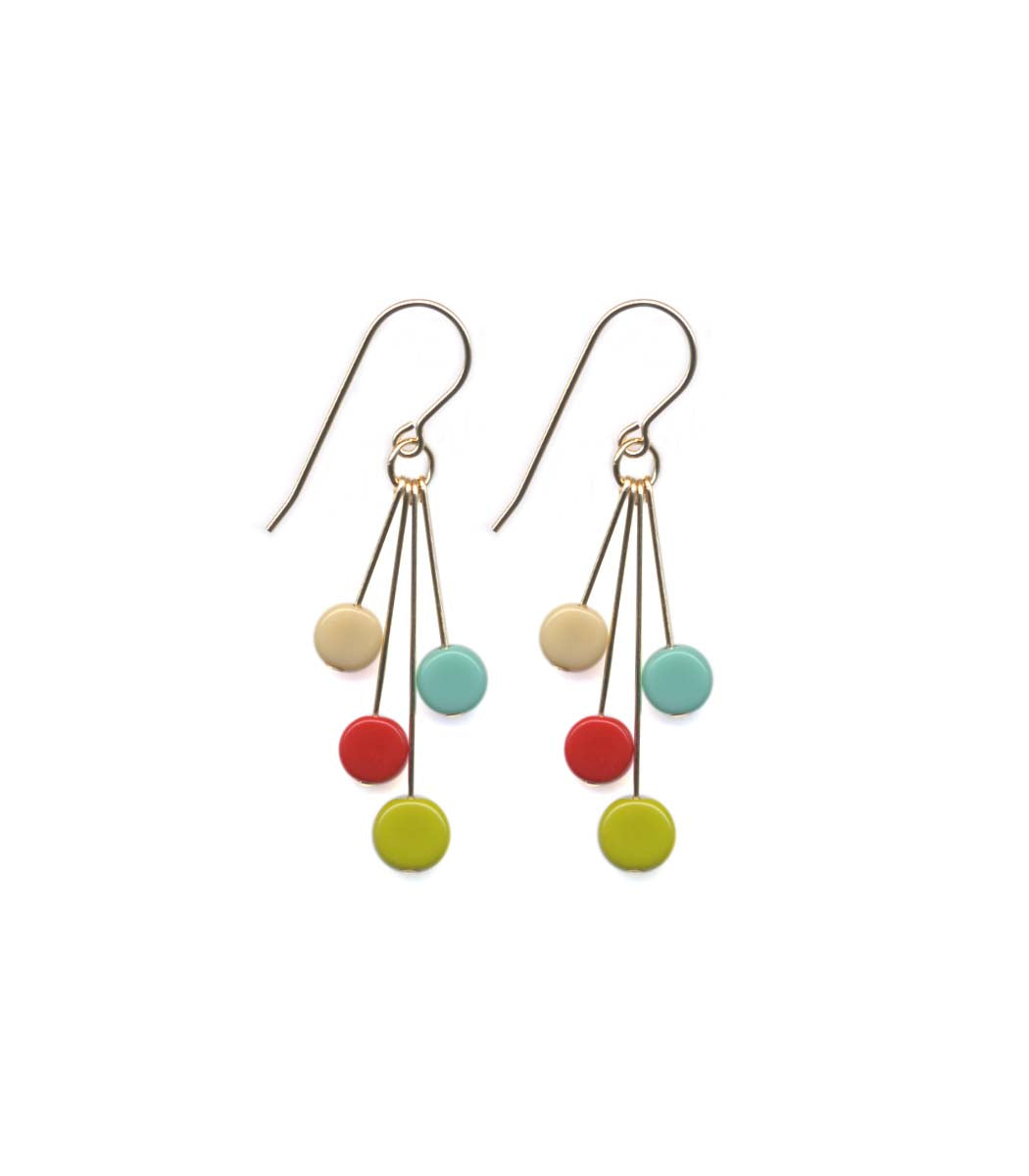E1798 Landscape Cluster Earrings