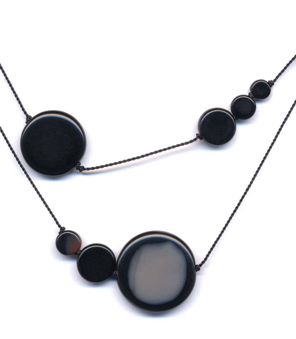 Irk Jewelry I. Ronni Kappos N1615 Black Solar Necklace