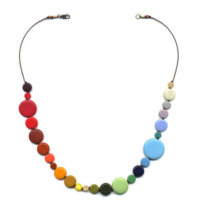 N1837 Rainbow Dots Necklace