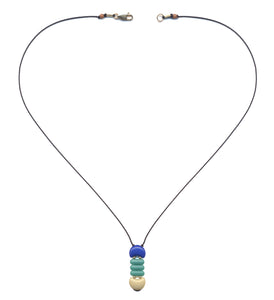 N1939 Blue Mini Stack Necklace