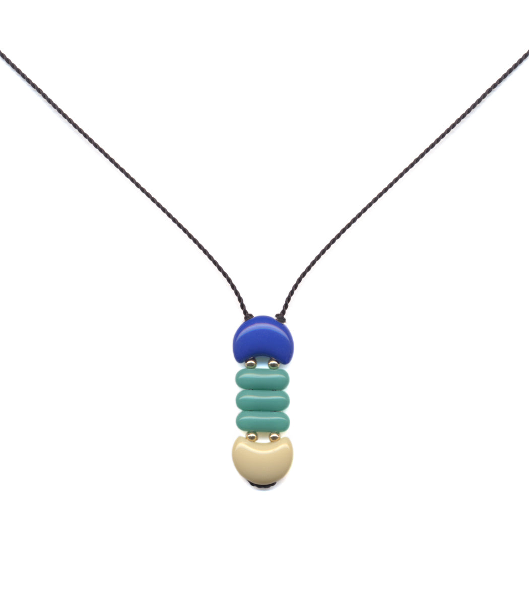 N1939 Blue Mini Stack Necklace