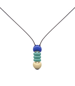 N1939 Blue Mini Stack Necklace