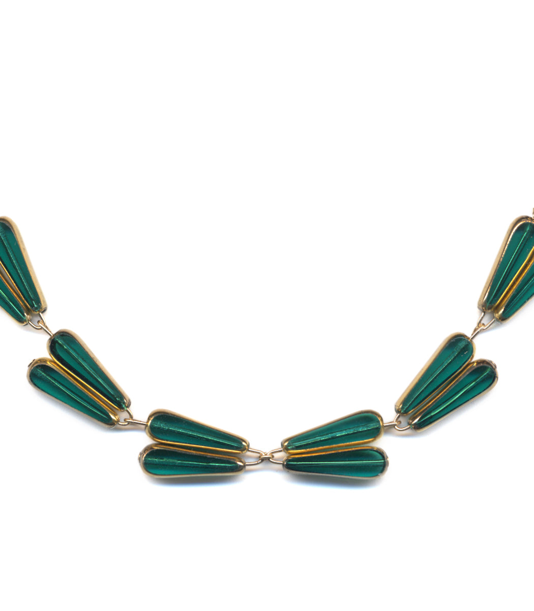N1960 Teal Laurel Necklace