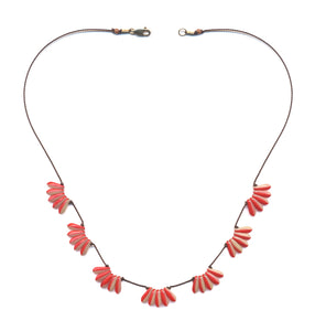 N2017 Striped Scallops Necklace