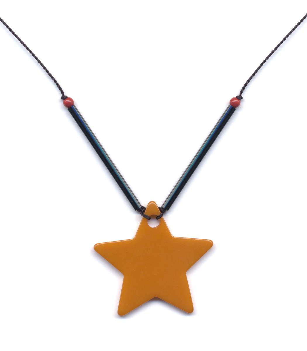 N2024 Bakelite Star Necklace