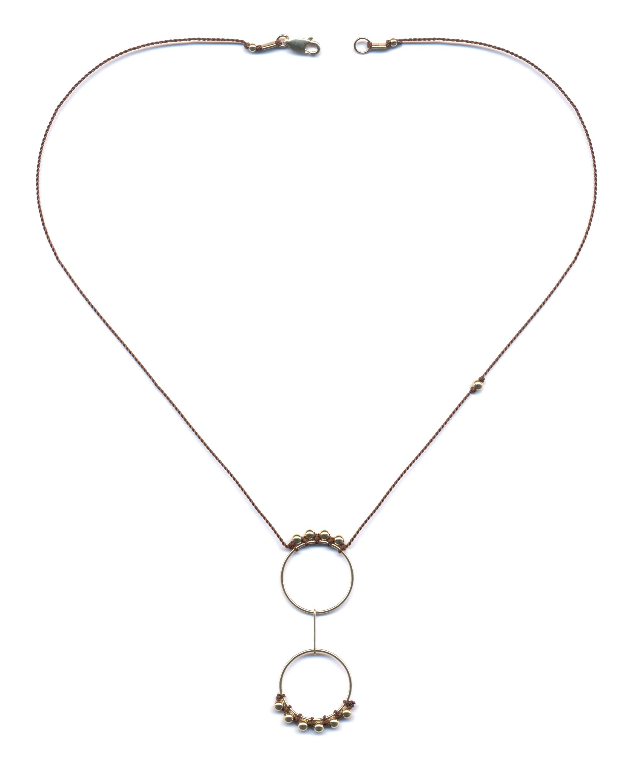 N2025 Gold Spectacles Necklace