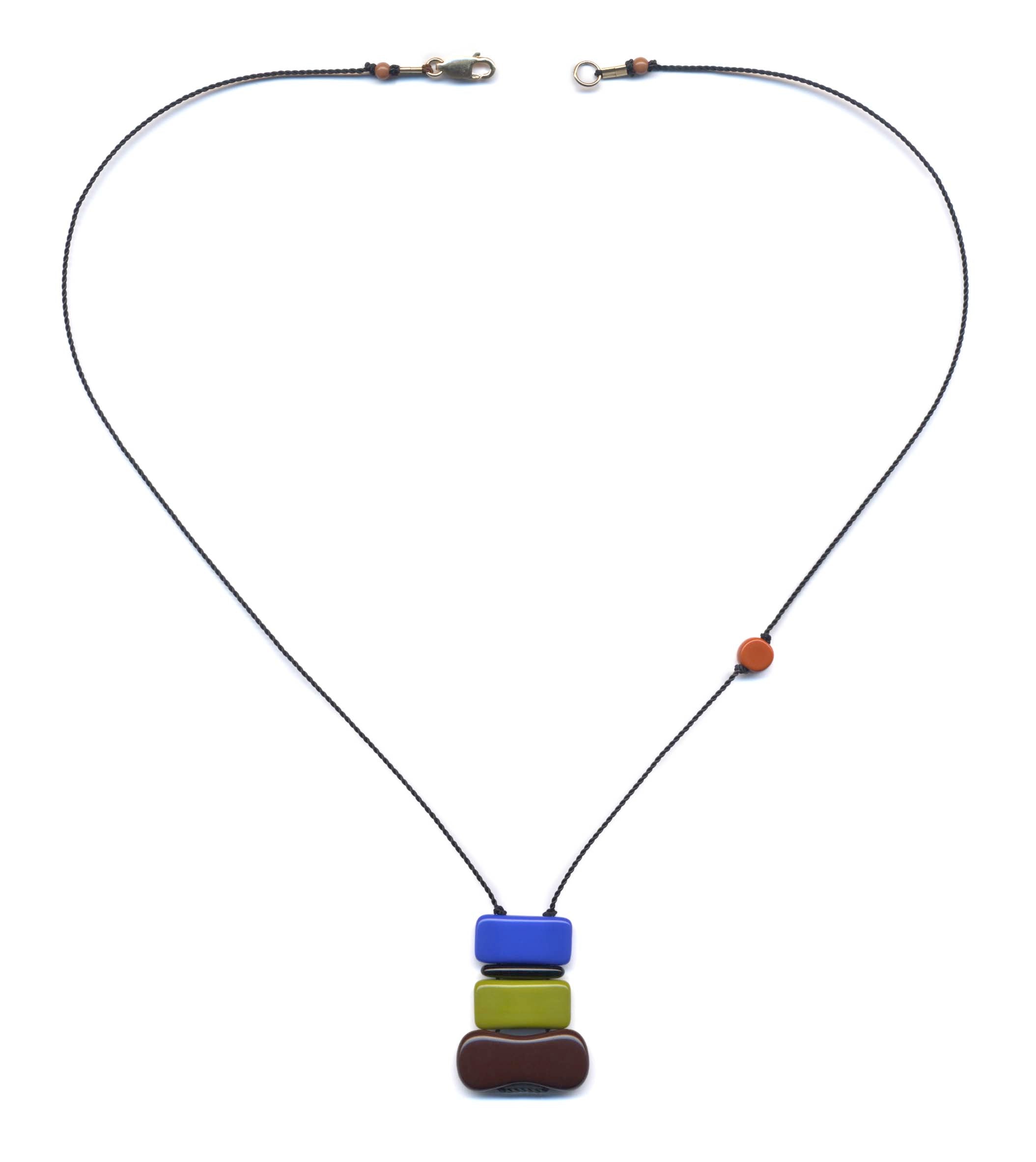 N2036 Colorblock Stack Necklace
