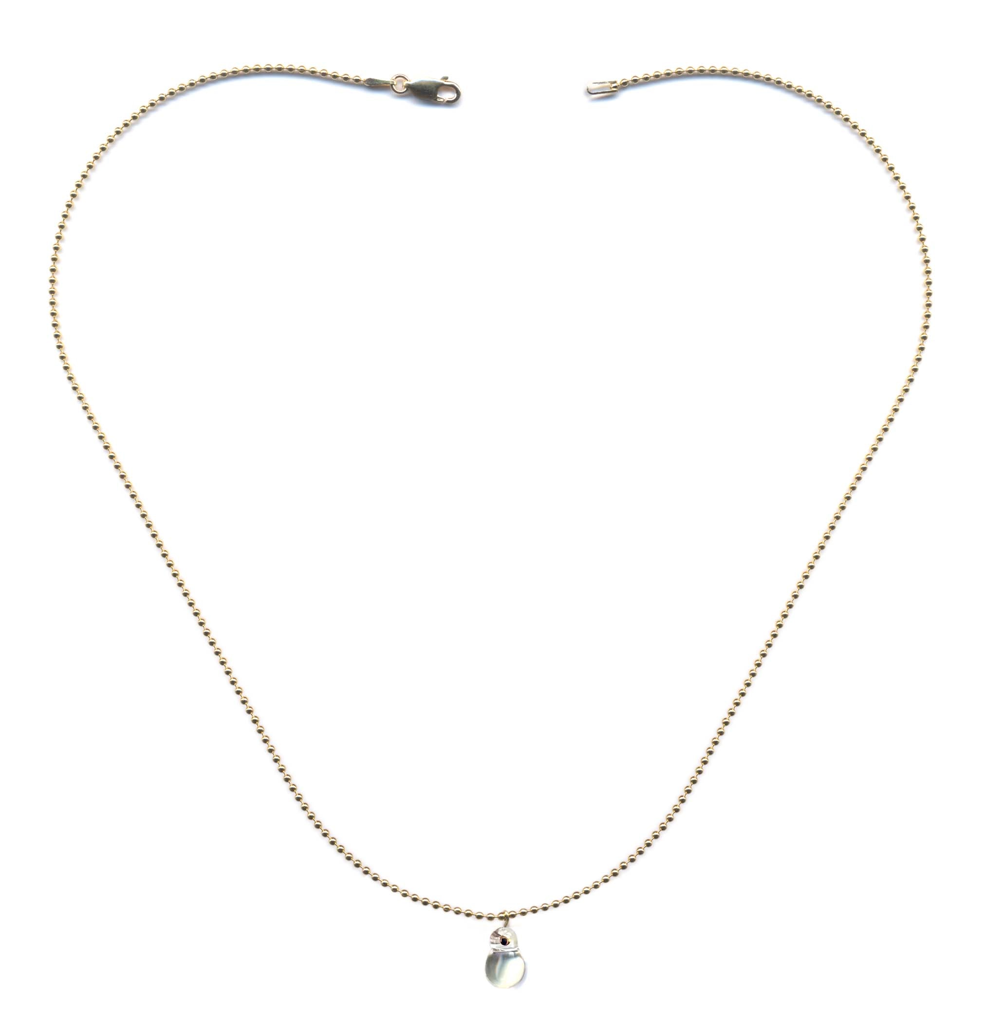 N2054 Lightbulb Pendant Necklace