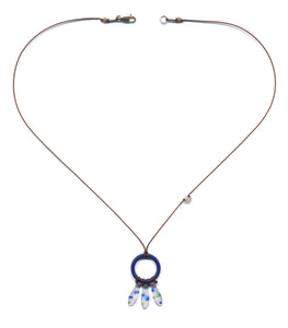 N2059 Navy Dreamcatcher Necklace